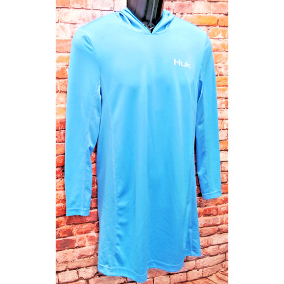 HUk Performance Fabrics Long Sleeved Hooded Fishing Apparel Shirt - Picture 4 of 7